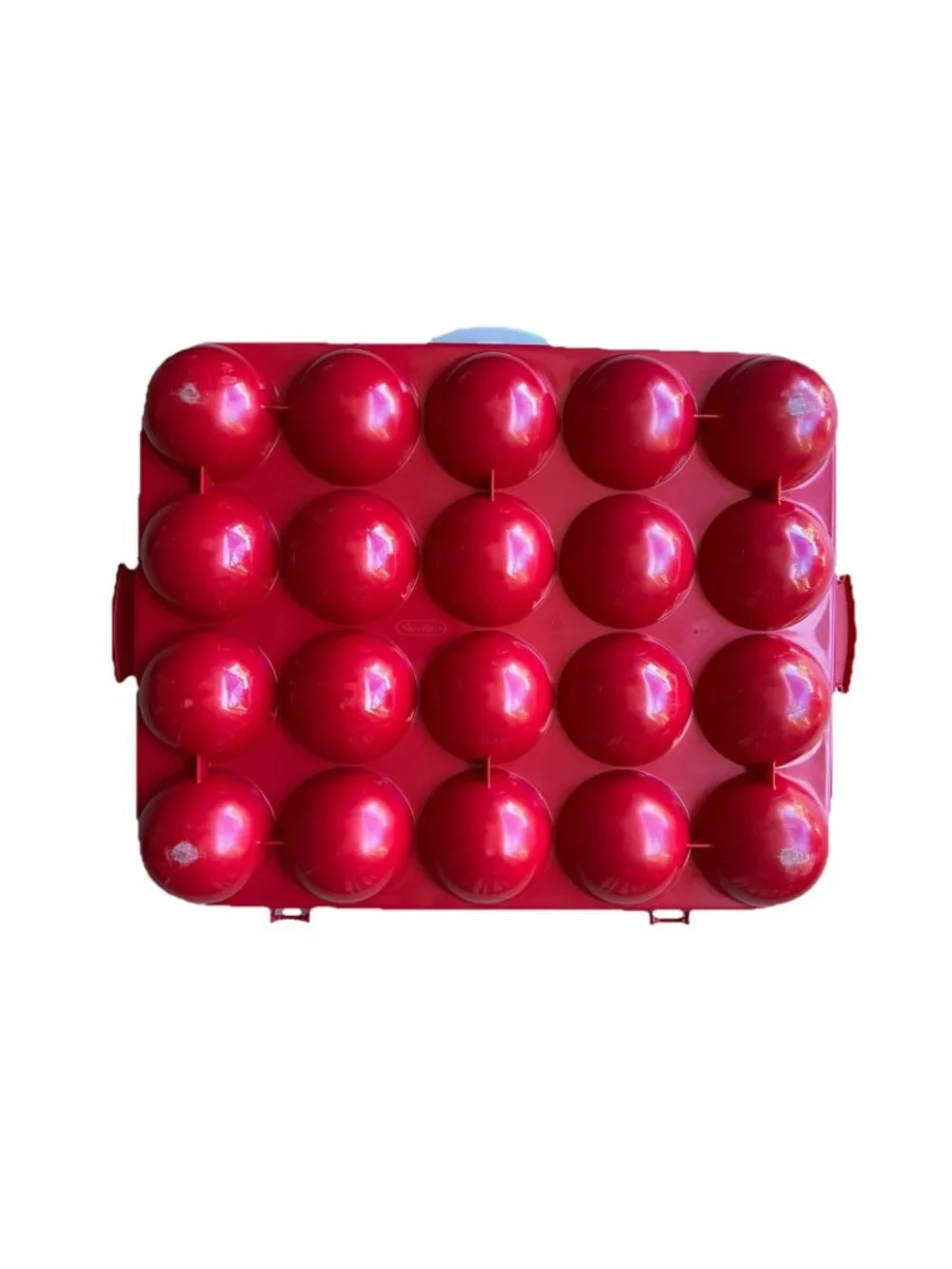 Sterilite Ornament Red Storage Case Holds 20 3.5